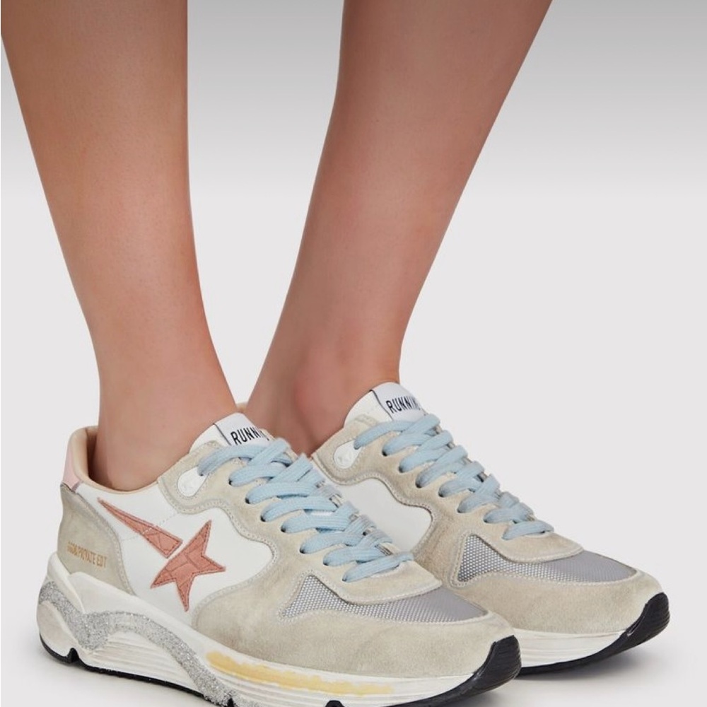 Limited Edition Golden Goose Running Sole Suede Sneakers Size 37